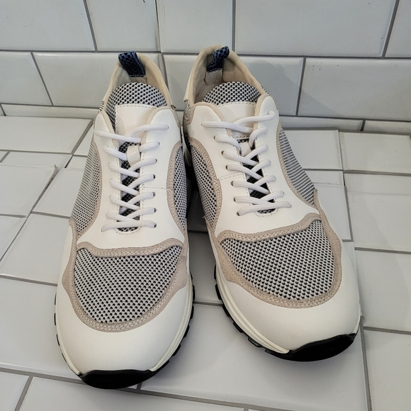 ENGLISH LAUNDRY Style EL2610L Oliver Trainer Mens Athletic Sneaker White with Ta